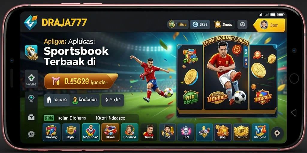Tampilan gameplay menarik di aplikasi DRAJA777 untuk taruhan olahraga.