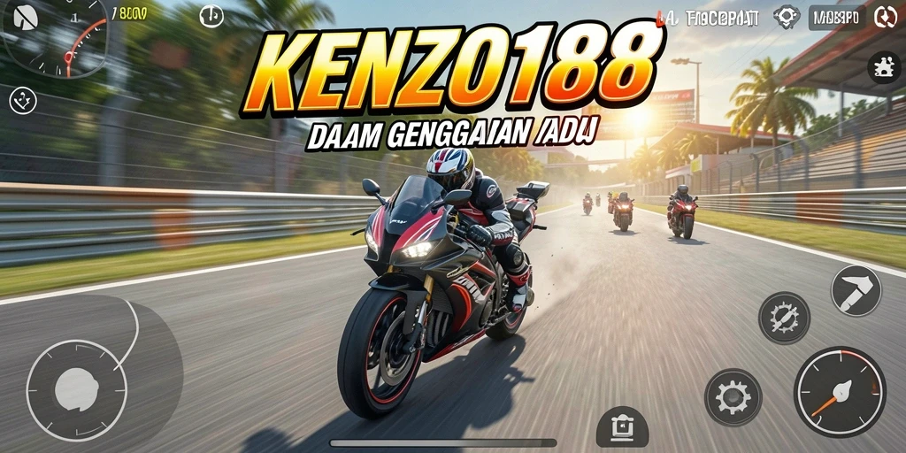 Gameplay balapan motor yang seru dan menantang di KENZO188.