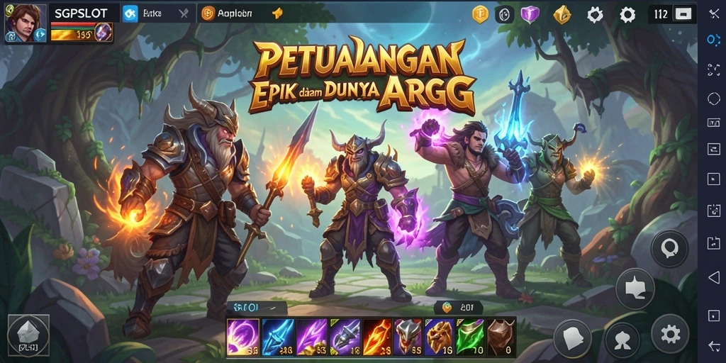 Tangkapan layar menampilkan aksi seru dalam gameplay ARPG SGPSLOT.