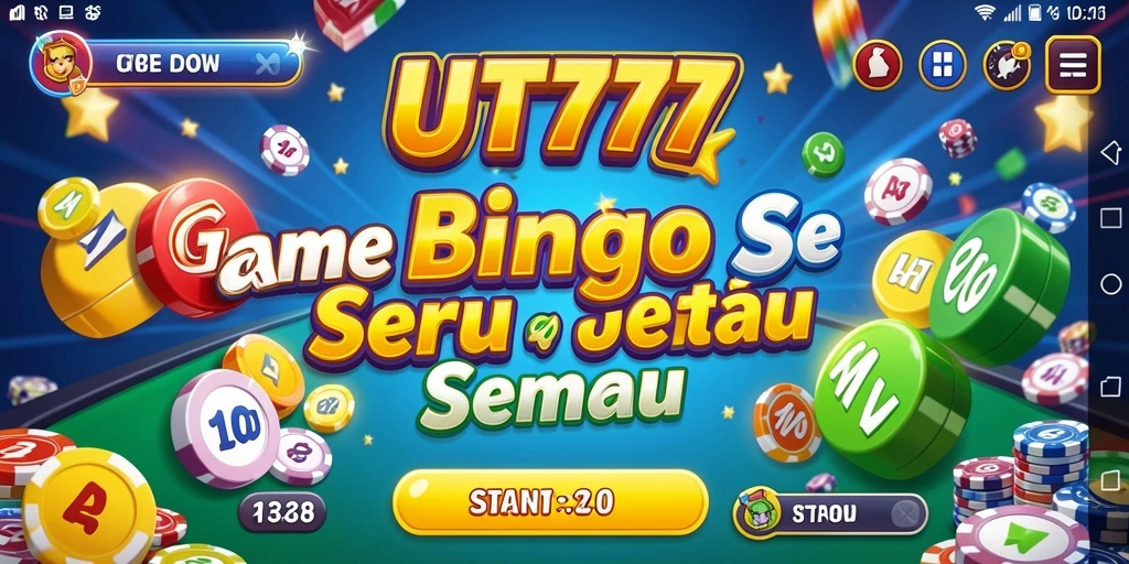 Tampilan gameplay seru dari UT77 dalam permainan Bingo.
